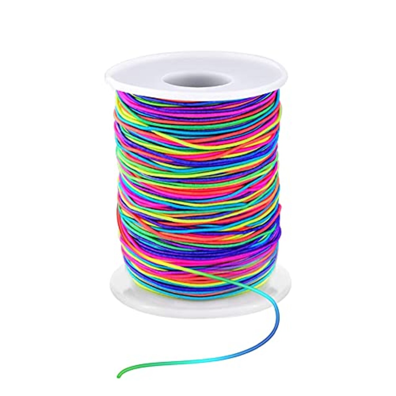 1mm Stretchy Bracelet String, Sturdy Rainbow Elastic String Elastic Cord  for Jewelry Making, Necklaces, Beading and Crafts